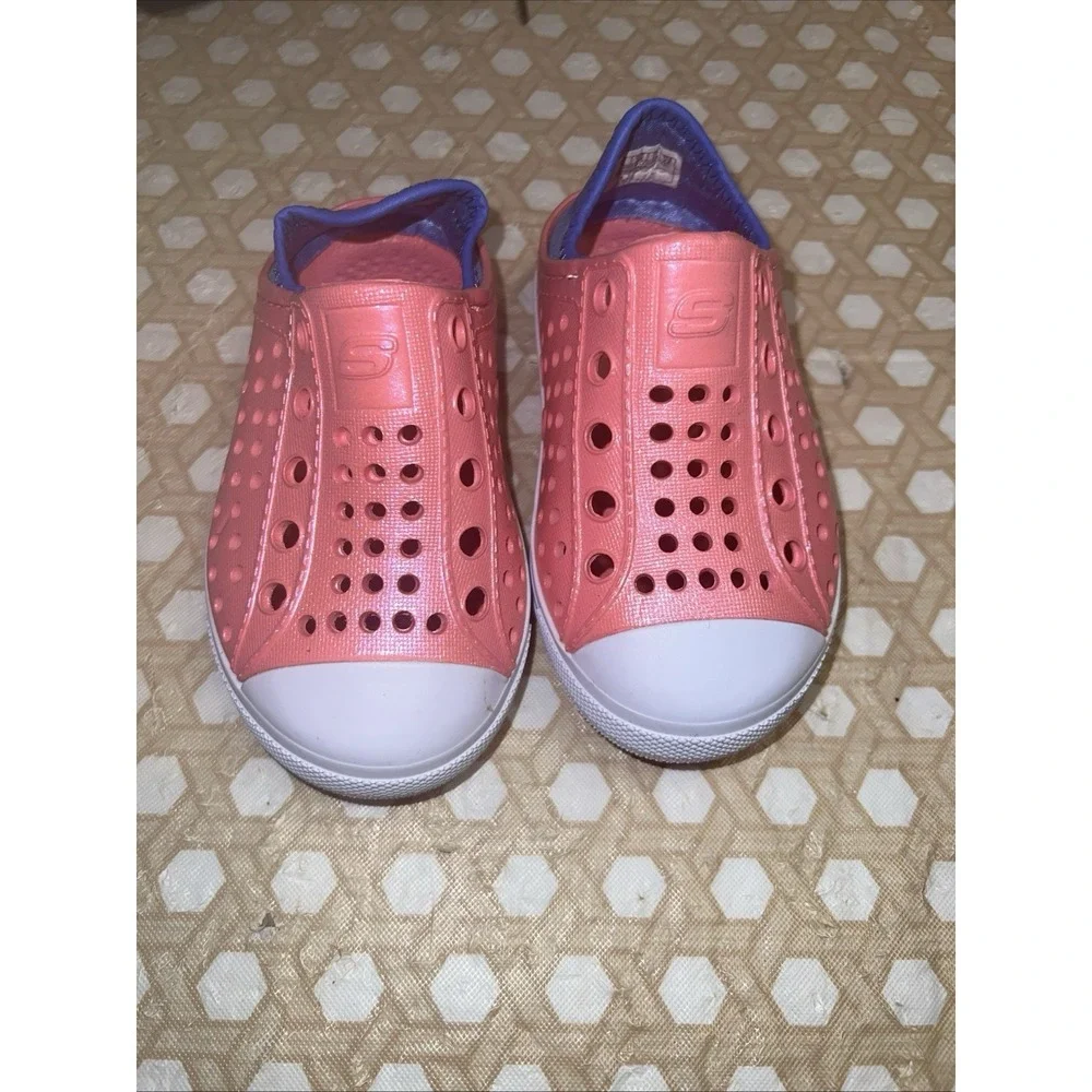 Skechers Guzman Steps Pink Water Shoes Size 6 Little Girls Slip‎ On